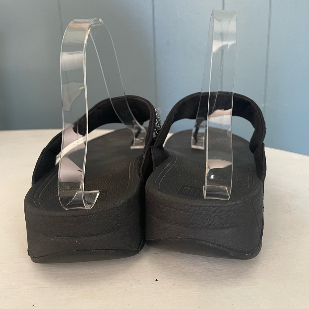 Fitflop Novy Womens Flip Flop Size US 9 Black Casual Stud Thong Sandlas 507-001 - Picture 7 of 8